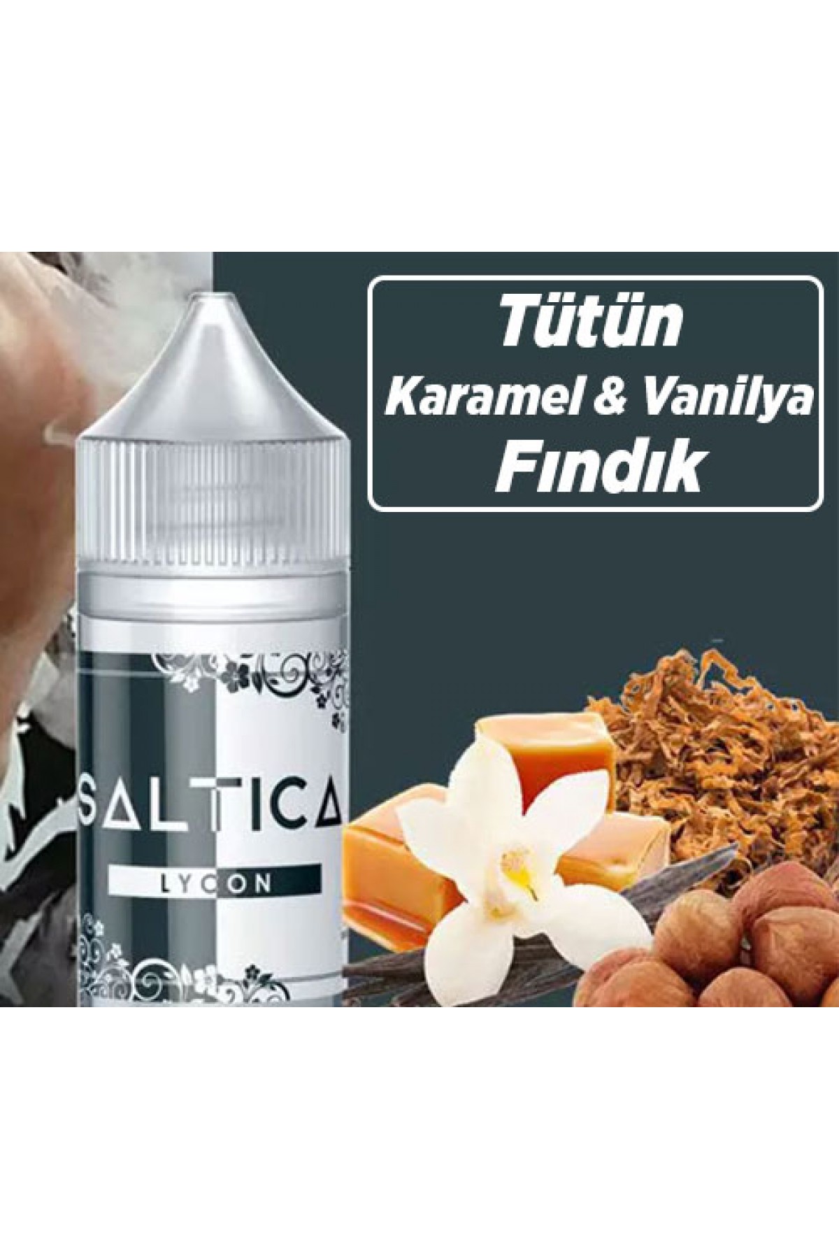 Saltica - Lycon Salt Likit (Tütün, Karamel, Vanilya, Fındık) (30ML)