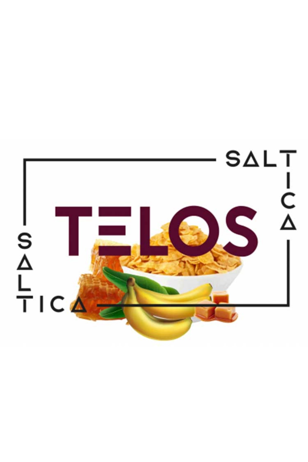Saltica - Telos Salt Likit (Bal, Muz, Mısır Gevreği, Karamel) (30ML)