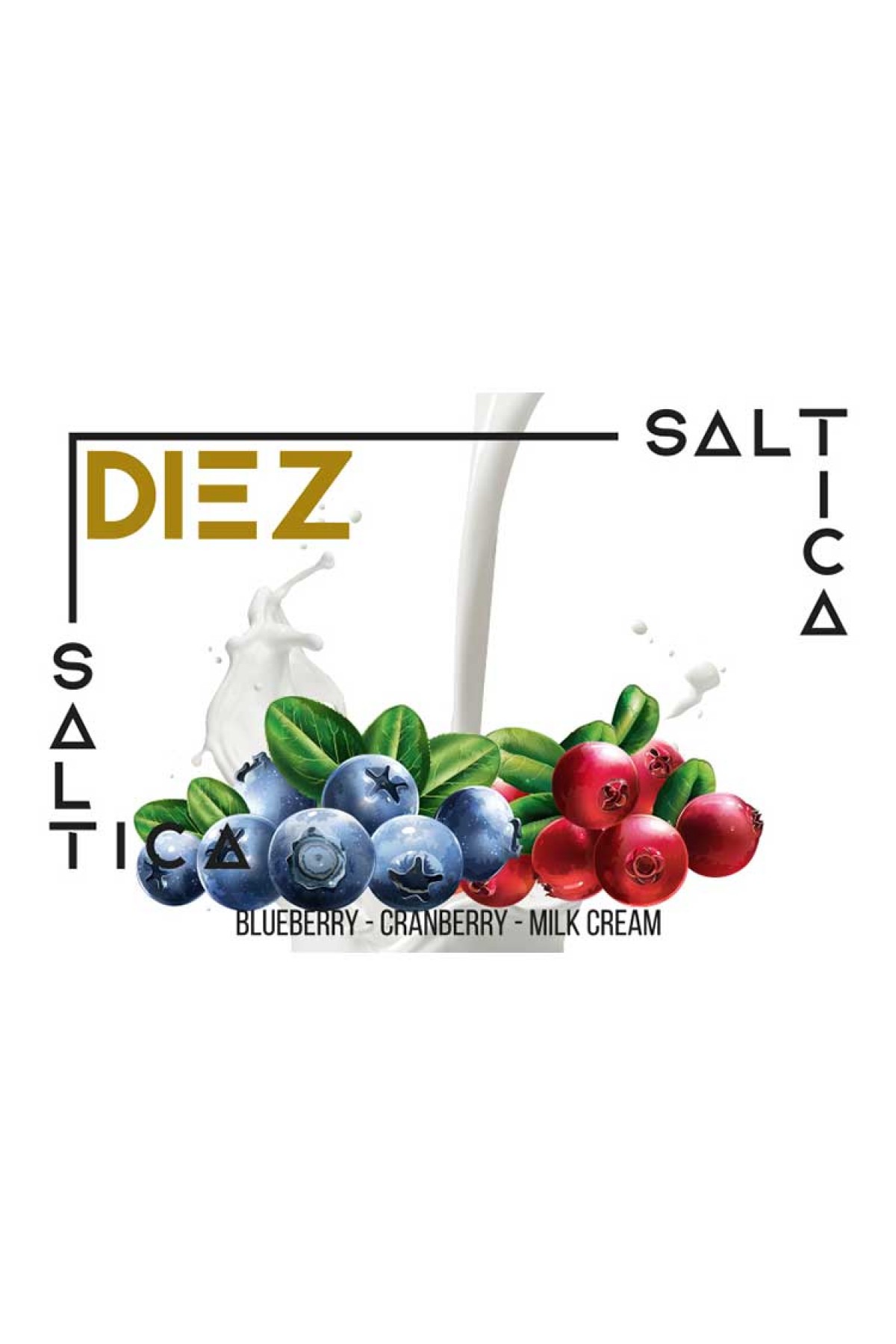 Saltica - Diez Salt Likit (Yabanmersini, Kızılcık, Süt kreması) (30ML)