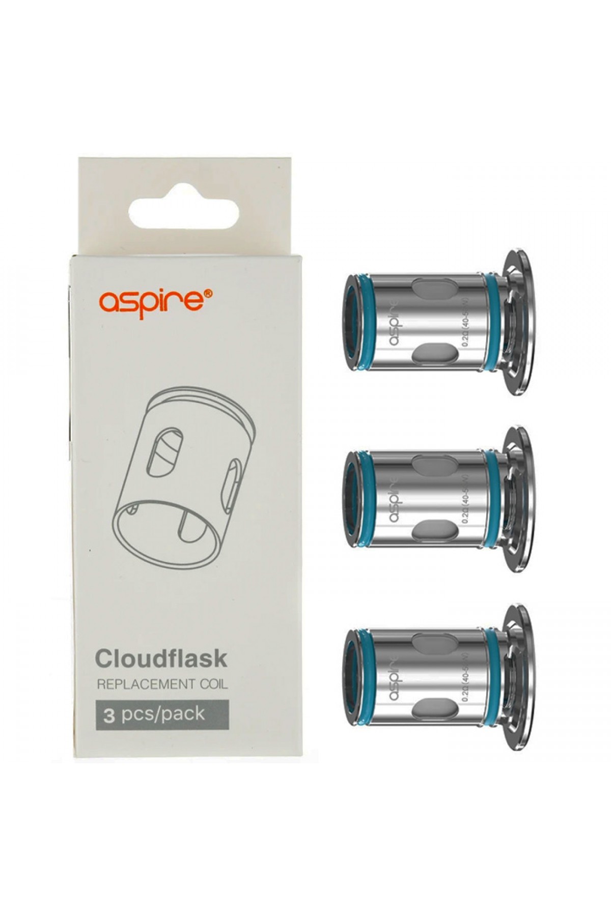 Aspire Cloudflask Yedek Coil (3'lü Paket)