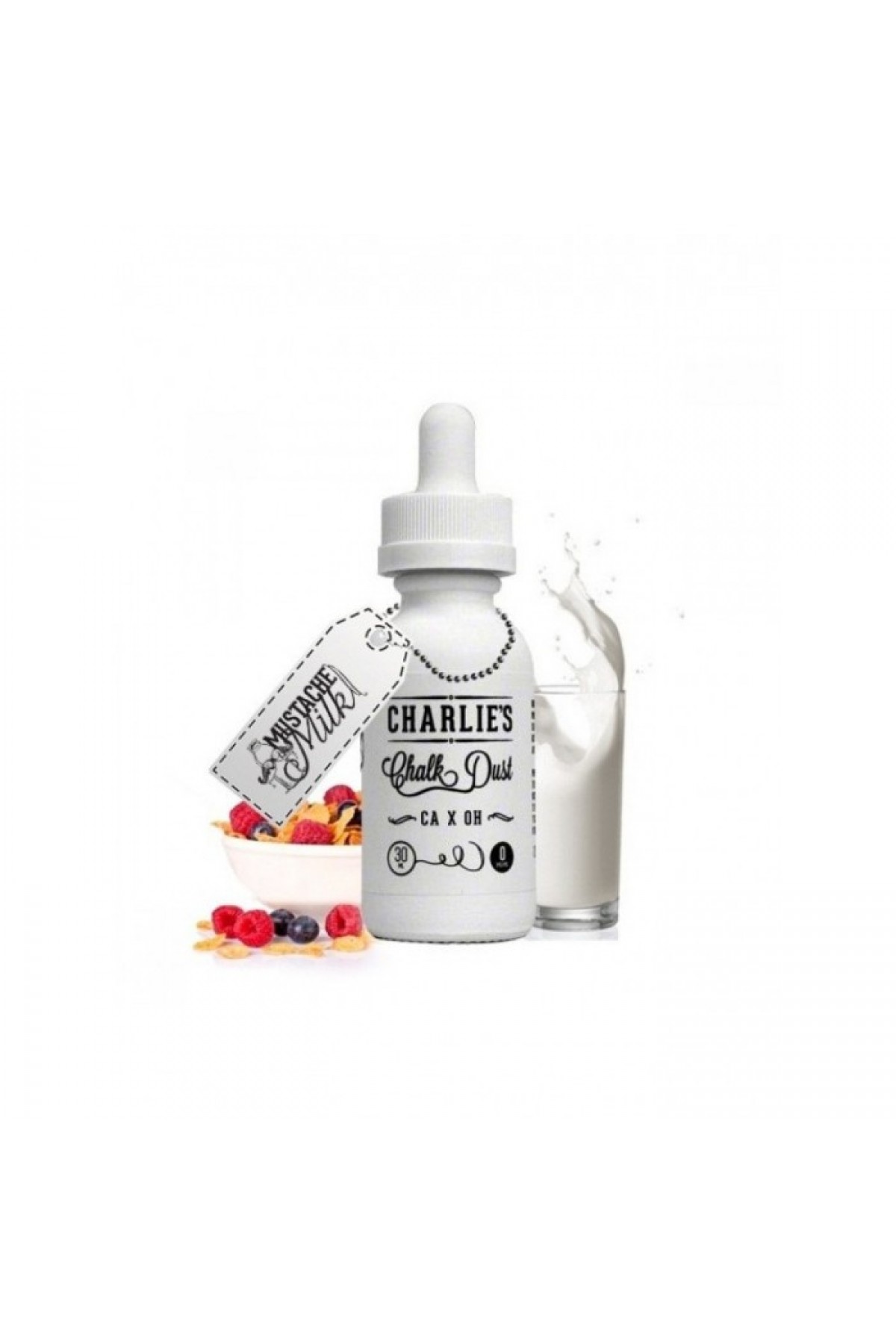 Charlie's Chalk Dust - Mustache Milk Premium Elektronik Sigara Likiti (30 ML)