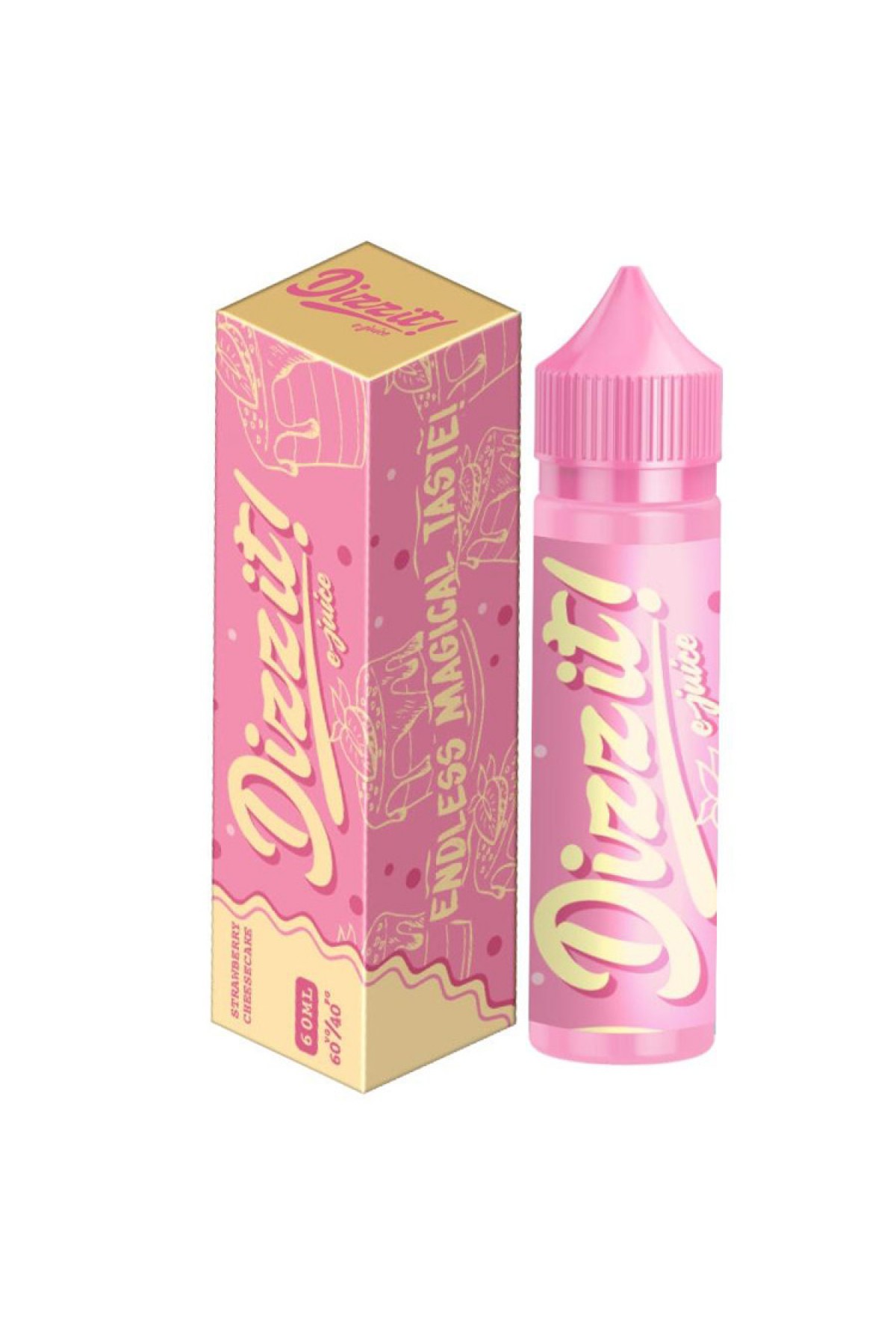 Dizzit E-Juice Strawberry Cheesecake Premium Likit (60ML)