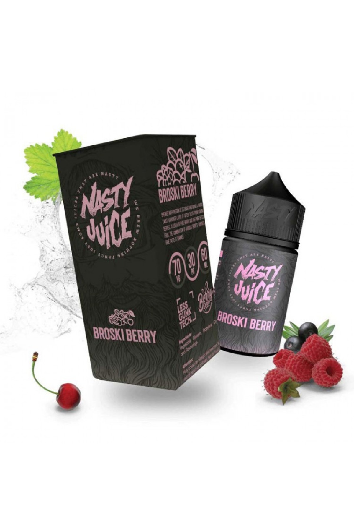 Nasty Juice "Berry Series" Broski Berry Premium Likit 60ML (Yaban mersini, Ahududu, Hafif Nane)