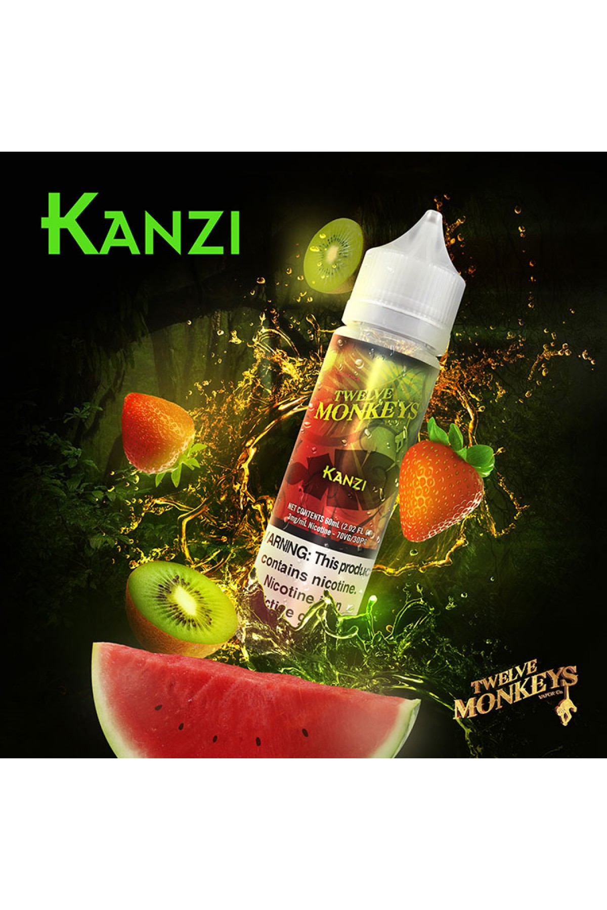 Twelve Monkeys Vapor - Kanzi (60ML) Premium Likit