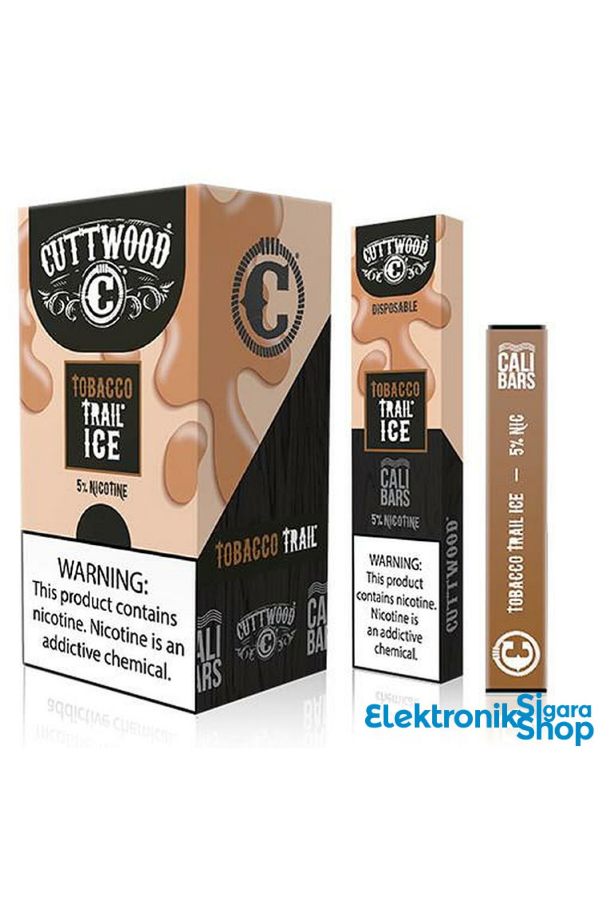 Tobacco Trail Ice Cuttwood x Cali Bars (300 Puff) 280mAh