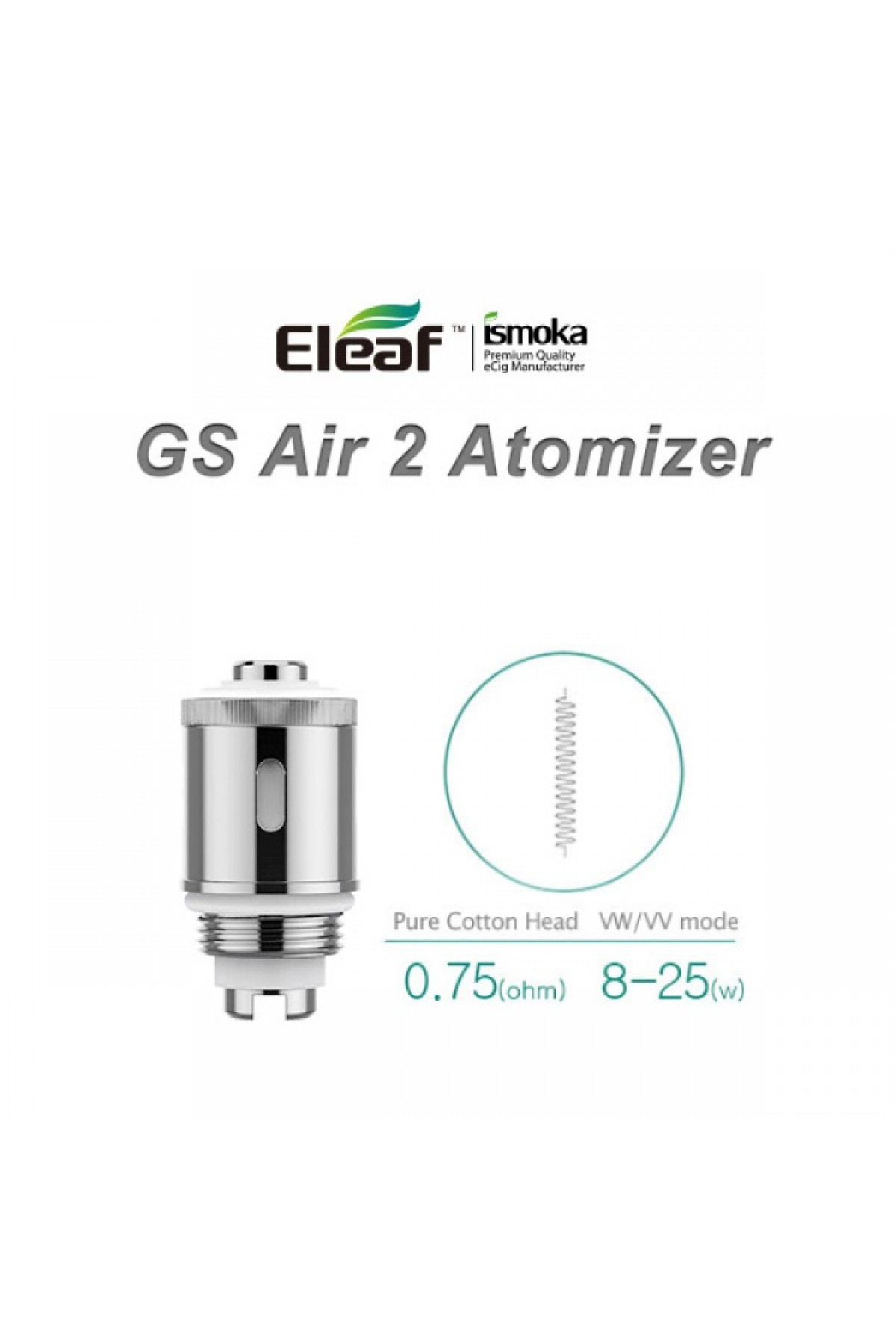 Eleaf Gs Air II (2) Atomizer Başlığı (5 Adet)