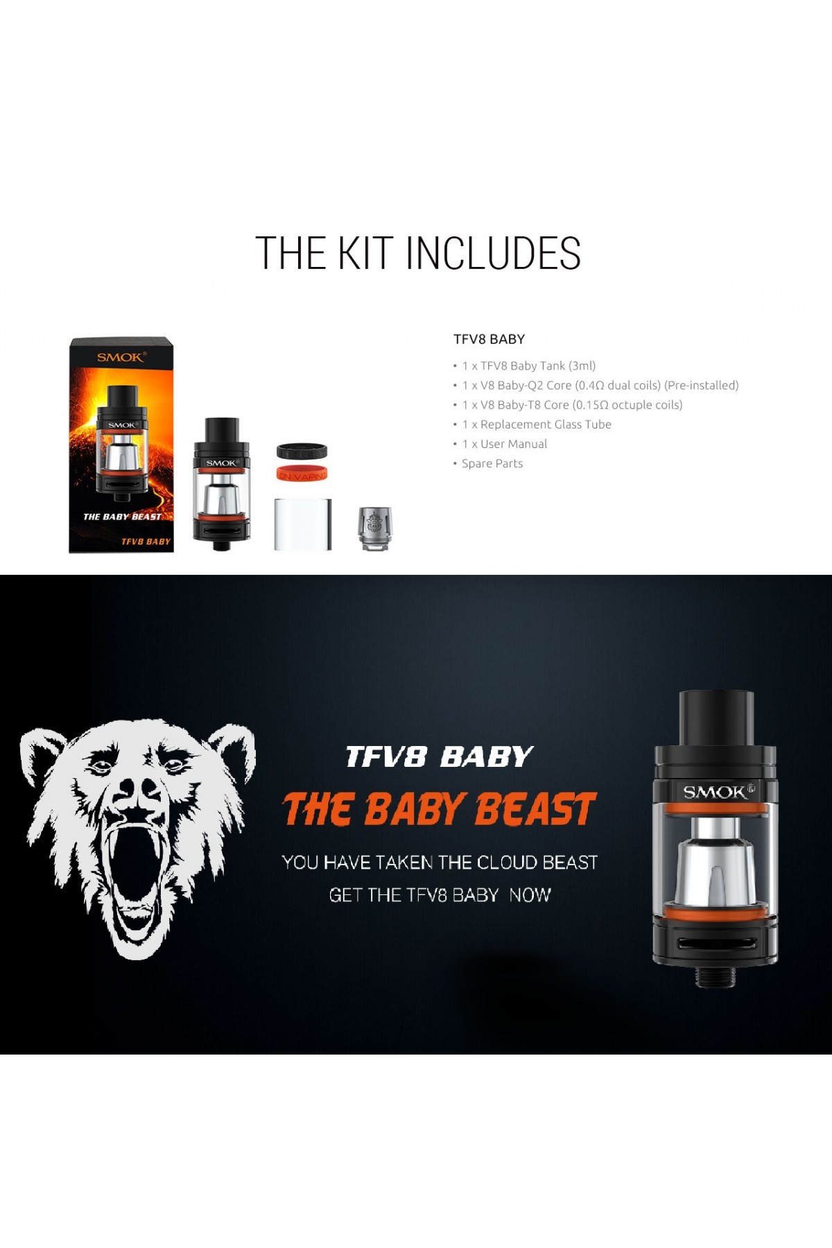 Smok TFV8 Baby Beast Atomizer